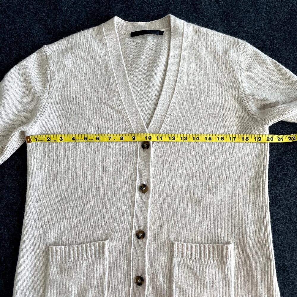 Jenni Kayne Everyday Cardigan Oatmeal Wool Cashmere Small - Picture 12 of 15
